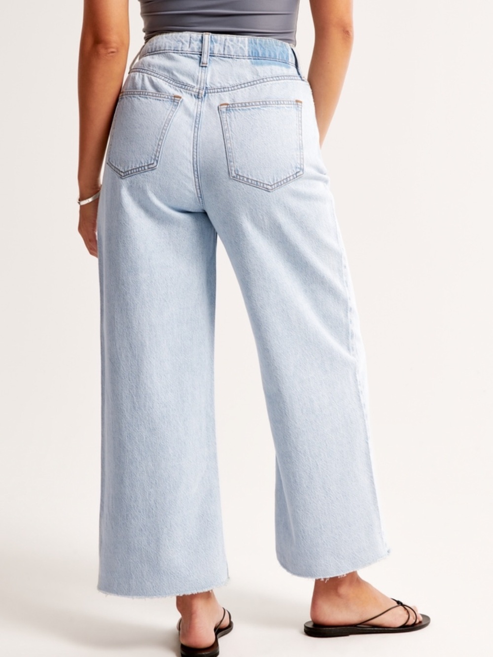 Curve Love High Rise Cropped Wide Leg Jean - Picture 2 of 4
